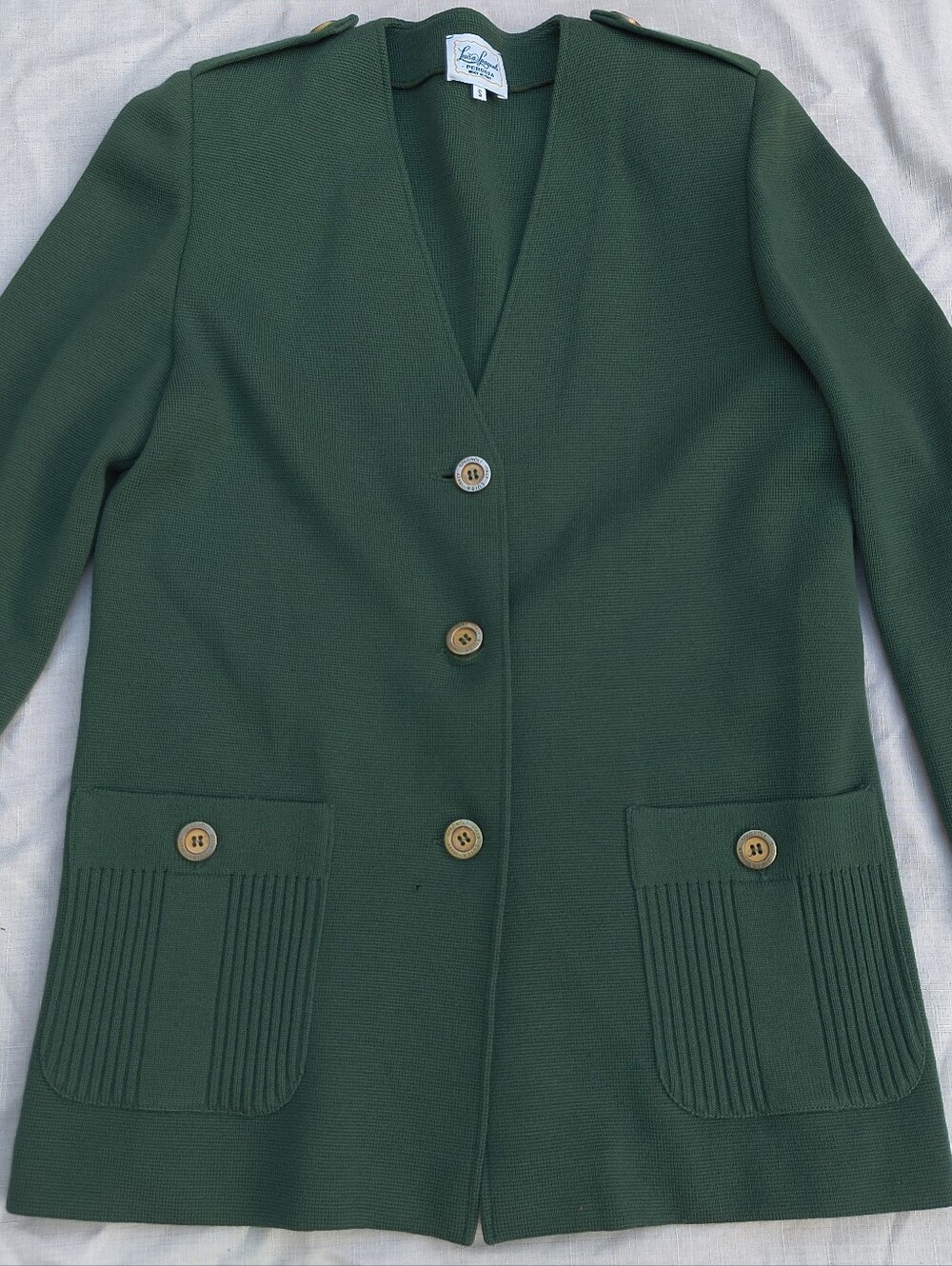 Vintage Green Luisa Spagnoli Perugia Sweater Made In  Italy